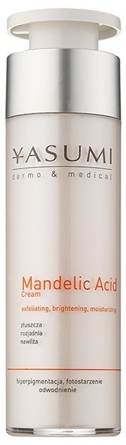 Yasumi Dermo&Medical Mandelic Acid világosító hidratáló krém a bőr felszínének megújítására  50 ml