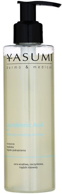 Yasumi Dermo&Medical Lactobionic Acid tisztító gél Érzékeny, bőrpírra hajlamos bőrre  200 ml