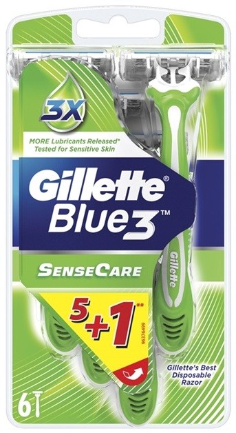 Gillette Blue 3 Sense Care eldobható borotva 5 + 1 Ks