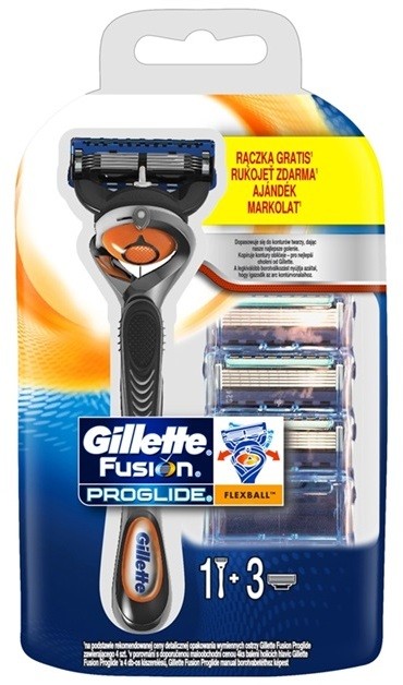 Gillette Fusion Proglide Flexball borotva + tartalék pengék  3 db