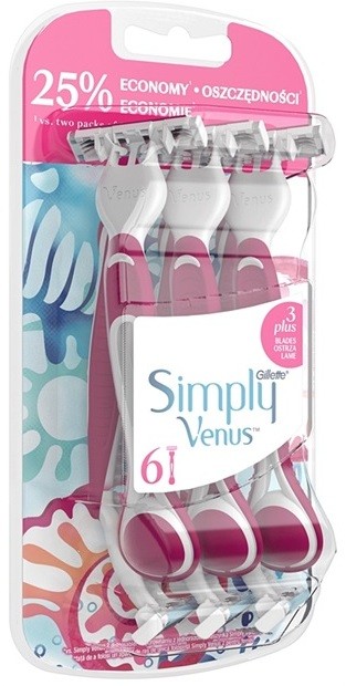 Gillette Simply Venus 3 Plus eldobható borotva 6 db