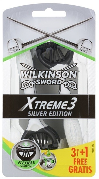 Wilkinson Sword Xtreme 3 Silver Edition eldobható borotvák  4 db