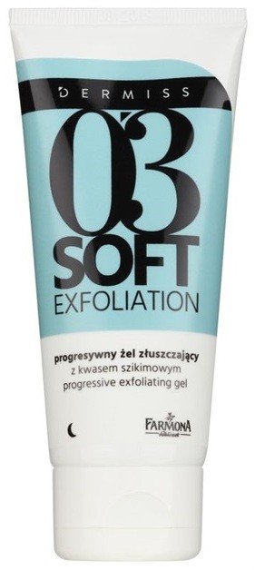 Farmona Dermiss Soft Exfoliation tisztító peelinges gél a bőr felszínének megújítására  75 ml