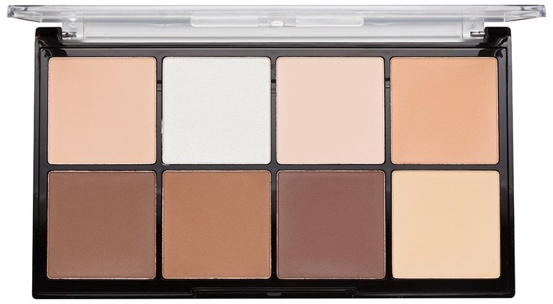 Makeup Revolution Ultra Pro HD Light Medium púder paletta az arc kontúrjaira  20 g