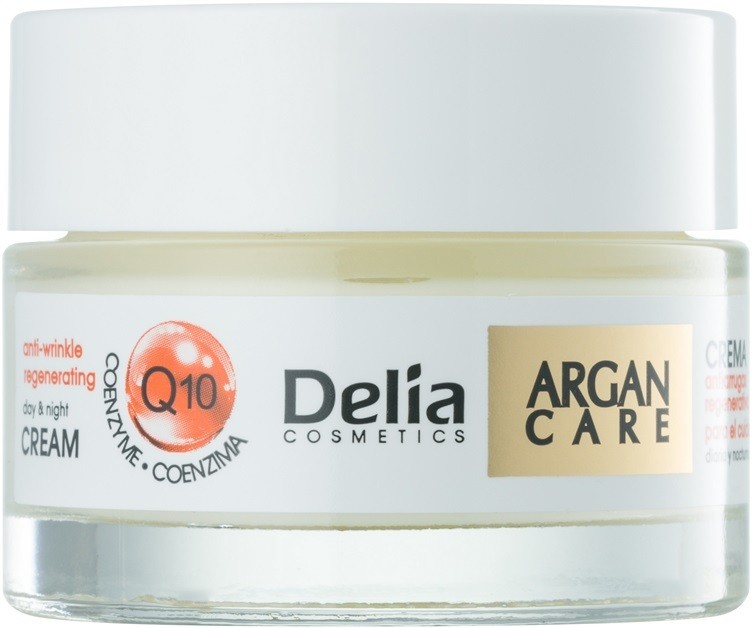 Delia Cosmetics Argan Care regeneráló ráncellenes krém koenzim Q10  50 ml