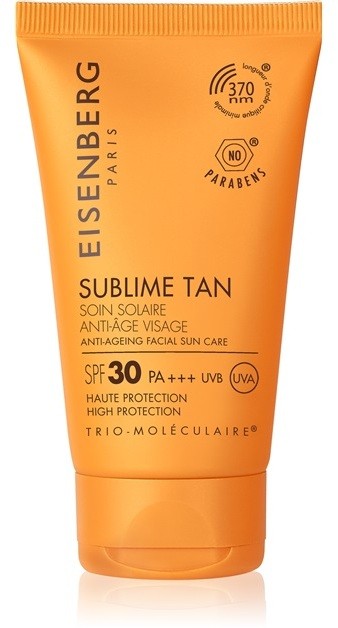 Eisenberg Sublime Tan napozó arckrém ránctalanító hatással SPF 30  50 ml