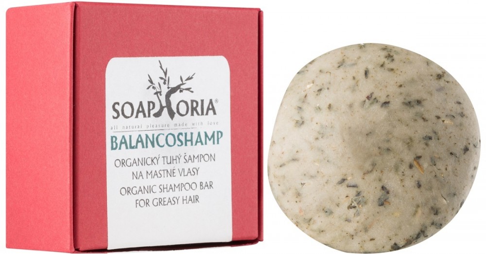 Soaphoria Hair Care organikus szilárd sampon zsíros hajra  60 g