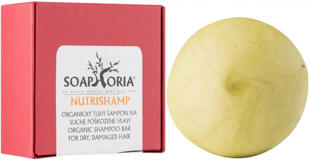 Soaphoria Hair Care organikus szilárd sampon száraz és sérült hajra  60 g