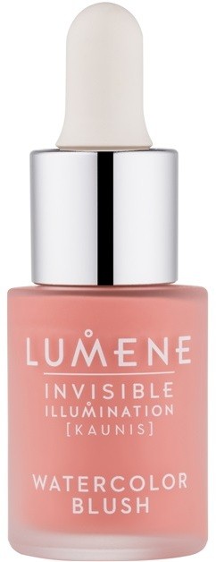 Lumene Invisible Illumination folyékony arcpirosító az élénk bőrért árnyalat Pink Blossom 15 ml