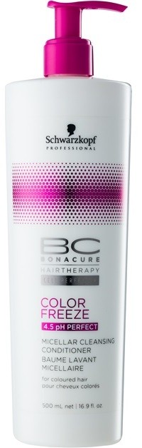 Schwarzkopf Professional PH 4,5 BC Bonacure Color Freeze tisztító micelláris kondicionáló festett hajra  500 ml