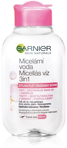 Garnier Skin Naturals micelláris víz az érzékeny arcbőrre  100 ml