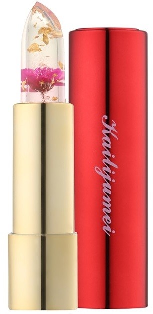 Kailijumei Limited Edition átlátszó ajakrúzs virággal árnyalat Flame Red  3,8 g