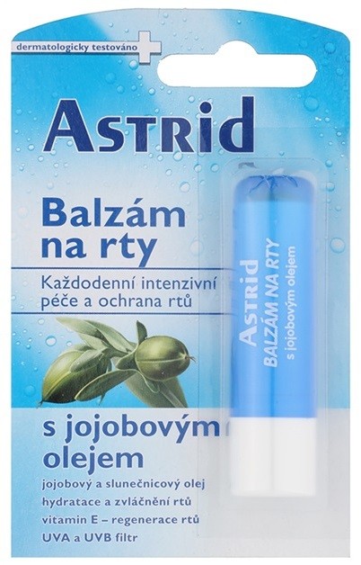 Astrid Lip Care intenzíven ápoló ajakbalzsam jojoba olajjal (Sunflower Oil, Vitamin E, UV Protection) 4,8 g