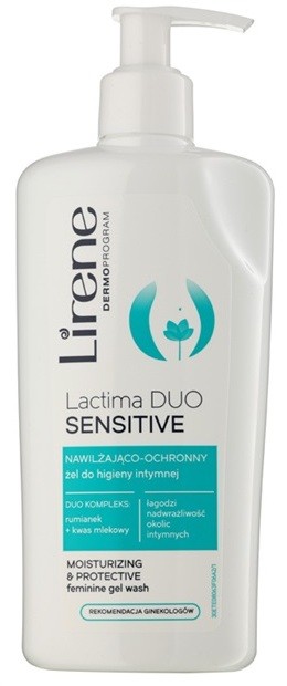 Lirene Intimate Care Sensitive hidratáló és védő gél intim higiéniára  300 ml