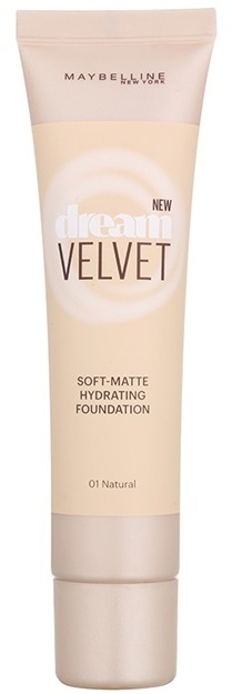 Maybelline Dream Velvet selymes make-up matt hatással árnyalat 01 Natural 30 ml