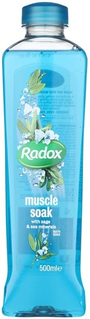 Radox Feel Restored Muscle Soak habfürdő Sage & Sea Minerals 500 ml