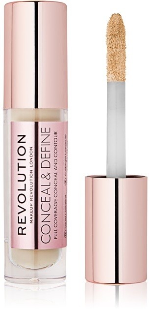 Makeup Revolution Conceal & Define folyékony korrektor árnyalat C4 3,4 ml