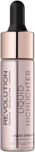 Makeup Revolution Liquid Highlighter folyékony bőrélénkítő árnyalat Liquid Starlight 18 ml