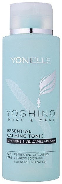 Yonelle Yoshino Pure&Care nyugtató tonik az érzékeny, vörösödésre hajlamos bőrre  400 ml