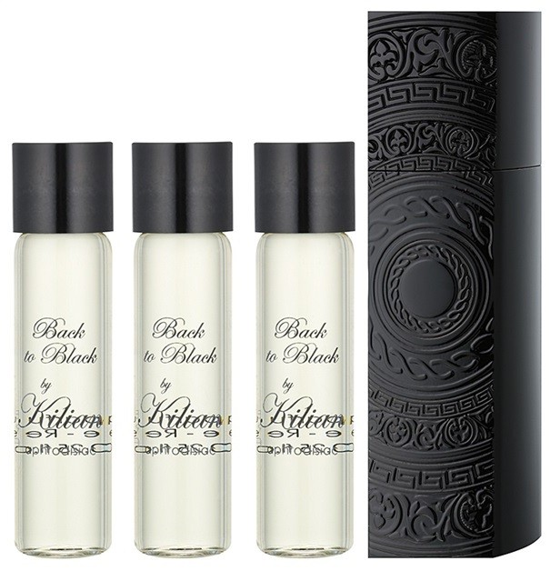 By Kilian Back to Black, Aphrodisiac eau de parfum unisex 4 x 7,5 ml (1x utántölthető + 3x utántöltő)