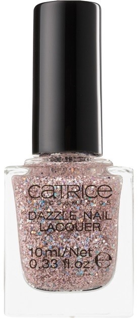 Catrice Dazzle Bomb csillogó körömlakk árnyalat 01 Rose Quartz 10 ml