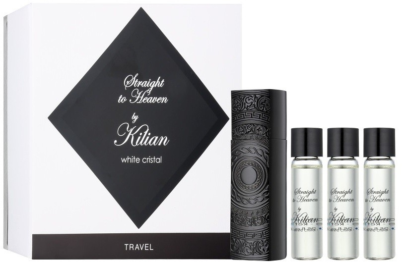 By Kilian Straight To Heaven, white cristal eau de parfum férfiaknak 4 x 7,5 ml (1x utántölthető + 3x utántöltő)