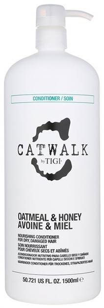 TIGI Catwalk Oatmeal & Honey tápláló kondícionáló száraz és sérült hajra  1500 ml