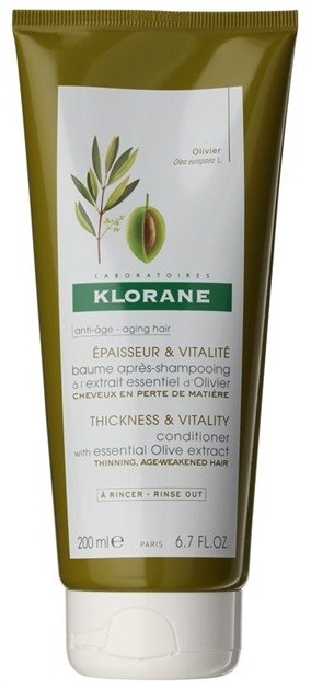 Klorane Olive Extract erősítő kondicionáló érett hajra  200 ml