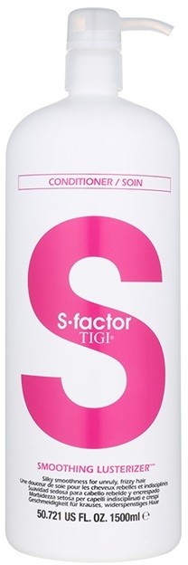 TIGI S-Factor Smoothing Lusterizer kondicionáló a rakoncátlan és töredezett hajra  1500 ml