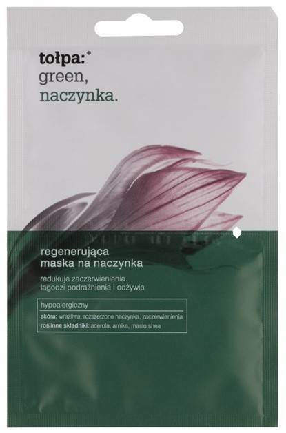 Tołpa Green Capillary regeneráló arcmaszk arcpírre hajlamos bőrre  2 x 6 ml