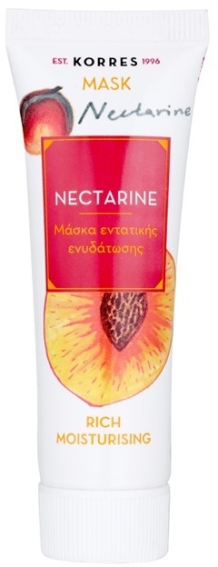 Korres Mask&Scrub Nectarine intenzív hidratáló maszk  18 ml
