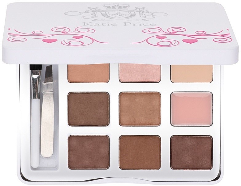 Makeup Revolution Katie Price paletta a szemöldök sminkeléséhez  6,3 g