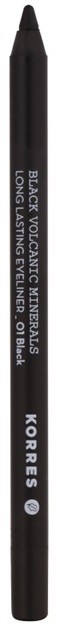Korres Decorative Care Volcanic Minerals tartós szemceruza árnyalat 01 Black 1,2 g