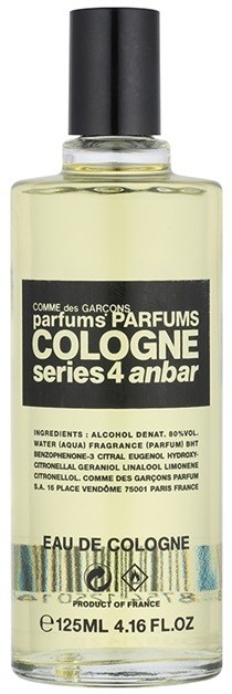 Comme des Garçons Series 4 Cologne: Anbar kölnivíz unisex 125 ml