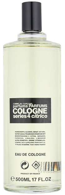 Comme des Garçons Series 4 Cologne: Citrico kölnivíz unisex 500 ml