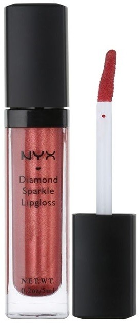 NYX Professional Makeup Diamond Sparkle ajakfény árnyalat 03 Paprika 5 ml