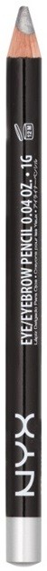 NYX Professional Makeup Slim Eye and Eyebrow Pencil szemöldök- és szemceruza árnyalat Silver 1 g
