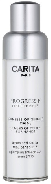 Carita Progressif Lift Fermeté fiatalító kézkrém pigmentfoltok ellen SPF 15  50 ml