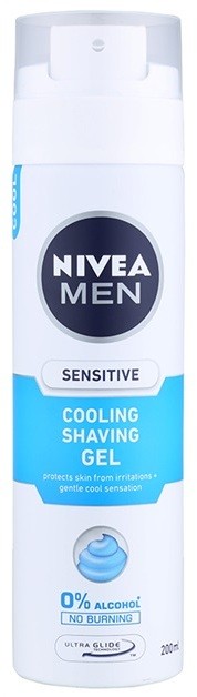 Nivea Men Sensitive borotválkozási gél hűsítő hatással  200 ml