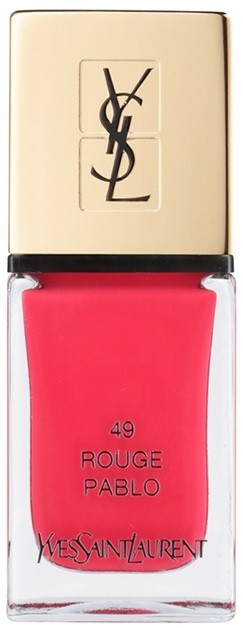 Yves Saint Laurent La Laque Couture körömlakk árnyalat 49 Rouge Pablo 10 ml