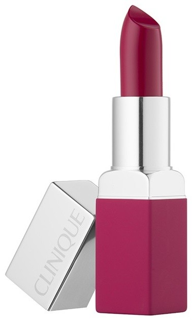 Clinique Pop Matte mattító rúzs + alapozó bázis 2 az 1-ben árnyalat 06 Rose Pop 3,9 g