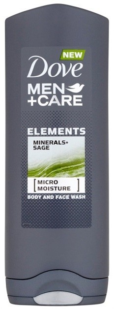 Dove Men+Care Elements test és arcmosó  2 az 1-ben  250 ml