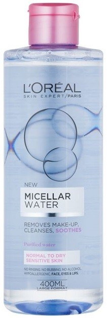 L’Oréal Paris Micellar Water micelláris víz normál és száraz érzékeny bőrre  400 ml