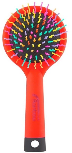 Rainbow Brush Large hajkefe tükörrel Orange