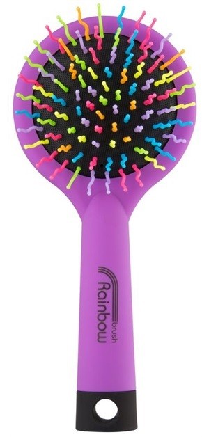 Rainbow Brush Large hajkefe tükörrel Purple