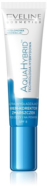 Eveline Cosmetics Aqua Hybrid szemkrém a sötét karikák és ráncok csökkentésére SPF 8  15 ml