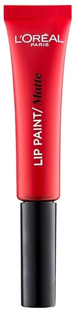 L’Oréal Paris Lip Paint folyékony rúzs matt hatással árnyalat 204 Red Actually 8 ml