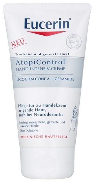 Eucerin AtopiControl kézkrém száraz és atópiás bőrre zab kivonattal  75 ml