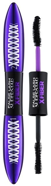 L’Oréal Paris False Lash Xfiber Xtreme kétfázisú szempillaspirál az extra tömegért, hosszú és különálló pillákért árnyalat Black 8,6 ml