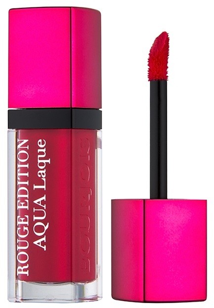 Bourjois Rouge Edition Aqua Laque hidratáló rúzs magasfényű árnyalat 07 Fuchsia Perche 7,7 ml